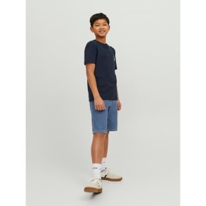 ΠΑΙΔΙΚΗ ΒΕΡΜΟΥΔΑ JEANS RELAXED FIT CHRIS LONG JACK  JONES JUNIOR ΜΠΛΕ ΑΓΟΡΙ 12224040