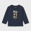 ΠΑΙΔΙΚΗ ΜΠΛΟΥΖΑ ΜΑΚΡΥΜΑΝΙΚΗ BASIC MAYORAL ΜΠΛΕ NAVY ΑΓΟΡΙ 16-00108-020