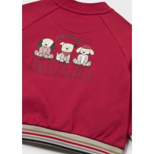 ΠΑΙΔΙΚΟ ΣΕΤ 3 ΤΜΧ ZAKETA ΦΟΥΤΕΡ ΚΑΙ 2 ΦΟΡΜΕΣ ΜΕ FLEECE ΣΚΥΛΑΚΙΑ MAYORAL ΚΟΚΚΙΝΟ ΜΠΕΖ ΑΓΟΡΙ 16-02835-050