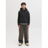 ΠΑΙΔΙΚΟ ΦΟΥΤΕΡ FLEECE ΠΡΟΒΑΤΟ ΜΕ ΚΟΥΚΟΥΛΑ JACK AND JONES JUNIOR ΜΑΥΡΟ ΑΓΟΡΙ 12286858
