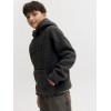 ΠΑΙΔΙΚΟ ΦΟΥΤΕΡ FLEECE ΠΡΟΒΑΤΟ ΜΕ ΚΟΥΚΟΥΛΑ JACK AND JONES JUNIOR ΜΑΥΡΟ ΑΓΟΡΙ 12286858