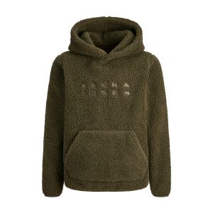 ΠΑΙΔΙΚΟ ΦΟΥΤΕΡ FLEECE ΠΡΟΒΑΤΟ ΜΕ ΚΟΥΚΟΥΛΑ JACK AND JONES JUNIOR ΧΑΚΙ ΑΓΟΡΙ 12286858