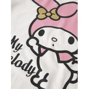 ΠΑΙΔΙΚΗ ΜΠΛΟΥΖΑ T-SHIRT MY MELODY ΝΑΜΕ ΙΤ ΑΣΠΡΟ ΚΟΡΙΤΣΙ 13252114