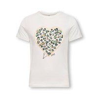 ΠΑΙΔΙΚΗ ΜΠΛΟΥΖΑ T-SHIRT HEARTS KIDS ONLY ΑΣΠΡΟ ΚΟΡΙΤΣΙ 15364631
