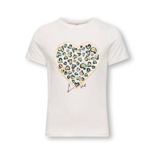 ΠΑΙΔΙΚΗ ΜΠΛΟΥΖΑ T-SHIRT HEARTS KIDS ONLY ΑΣΠΡΟ ΚΟΡΙΤΣΙ 15364631
