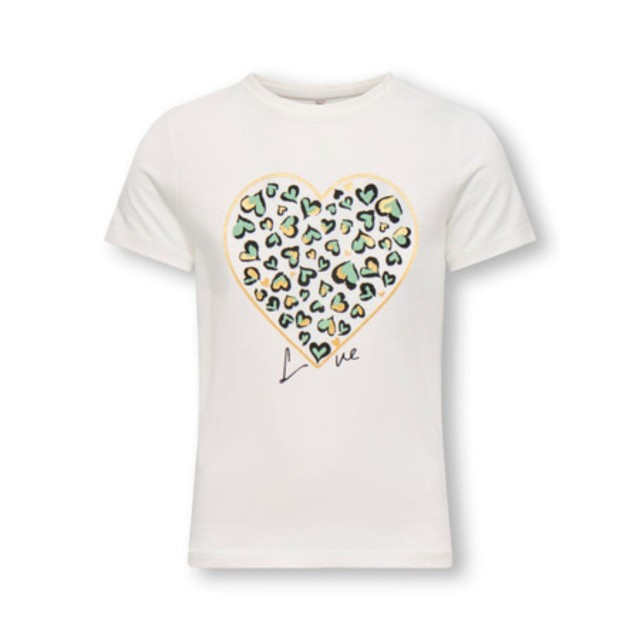 ΠΑΙΔΙΚΗ ΜΠΛΟΥΖΑ T-SHIRT HEARTS KIDS ONLY ΑΣΠΡΟ ΚΟΡΙΤΣΙ 15364631