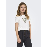 ΠΑΙΔΙΚΗ ΜΠΛΟΥΖΑ T-SHIRT HEARTS KIDS ONLY ΑΣΠΡΟ ΚΟΡΙΤΣΙ 15364631