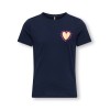 ΠΑΙΔΙΚΗ ΜΠΛΟΥΖΑ T-SHIRT HEARTS KIDS ONLY ΜΠΛΕ ΚΟΡΙΤΣΙ 15364631