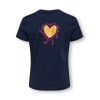 ΠΑΙΔΙΚΗ ΜΠΛΟΥΖΑ T-SHIRT HEARTS KIDS ONLY ΜΠΛΕ ΚΟΡΙΤΣΙ 15364631