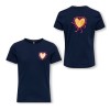 ΠΑΙΔΙΚΗ ΜΠΛΟΥΖΑ T-SHIRT HEARTS KIDS ONLY ΜΠΛΕ ΚΟΡΙΤΣΙ 15364631