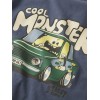 ΠΑΙΔΙΚΗ ΜΠΛΟΥΖΑ ΜΑΚΡΥΜΑΝΙΚΗ BACK PRINT MONSTER NAME IT ΜΠΛΕ ΑΓΟΡΙ 13259689