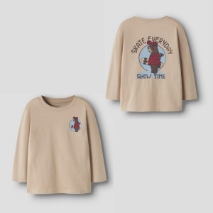 ΠΑΙΔΙΚΗ ΜΠΛΟΥΖΑ ΜΑΚΡΥΜΑΝΙΚΗ BACK PRINT BEAR NAME IT ΜΠΕΖ ΑΓΟΡΙ 13259689
