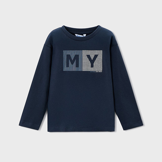 ΠΑΙΔΙΚΗ ΜΠΛΟΥΖΑ ΜΑΚΡΥΜΑΝΙΚΗ CLASSIC MAYORAL ΜΠΛΕ NAVY ΑΓΟΡΙ 15-00173-086