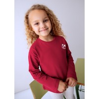 ΠΑΙΔΙΚΗ ΜΠΛΟΥΖΑ ΜΑΚΡΥΜΑΝΙΚΗ BACK PRINT LOVE MAYORAL ΚΟΚΚΙΝΟ ΚΟΡΙΤΣΙ 15-04005-055
