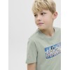 ΠΑΙΔΙΚΗ ΜΠΛΟΥΖΑ T-SHIRT TROPICAL VIEW JACK AND JONES JUNIOR ΠΡΑΣΙΝΟ ΑΓΟΡΙ 12269809