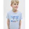 ΠΑΙΔΙΚΗ ΜΠΛΟΥΖΑ T-SHIRT TROPICAL VIEW JACK AND JONES JUNIOR ΓΑΛΑΖΙΟ ΑΓΟΡΙ 12269809