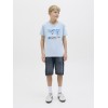 ΠΑΙΔΙΚΗ ΜΠΛΟΥΖΑ T-SHIRT TROPICAL VIEW JACK AND JONES JUNIOR ΓΑΛΑΖΙΟ ΑΓΟΡΙ 12269809
