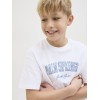 ΠΑΙΔΙΚΗ ΜΠΛΟΥΖΑ T-SHIRT PALM SPRINGS JACK AND JONES ΑΣΠΡΟ ΑΓΟΡΙ 12269816
