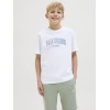 ΠΑΙΔΙΚΗ ΜΠΛΟΥΖΑ T-SHIRT PALM SPRINGS JACK AND JONES ΑΣΠΡΟ ΑΓΟΡΙ 12269816
