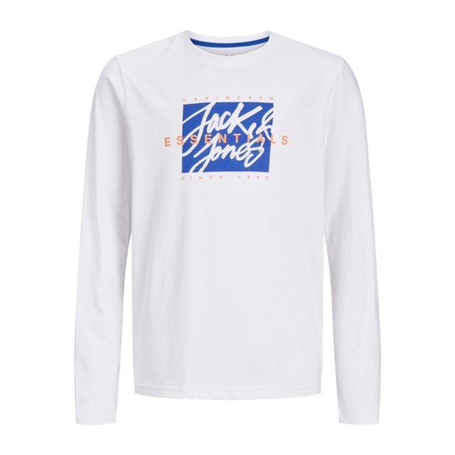 ΠΑΙΔΙΚΗ ΜΠΛΟΥΖΑ ΜΑΚΡΥΜΑΝΙΚΗ ESSENTIALS JACK AND JONES JUNIOR  ΑΣΠΡΟ ΑΓΟΡΙ 12269884