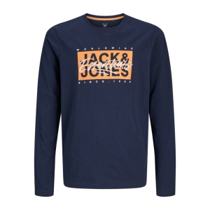 ΠΑΙΔΙΚΗ ΜΠΛΟΥΖΑ ΜΑΚΡΥΜΑΝΙΚΗ ESSENTIALS JACK AND JONES JUNIOR ΜΠΛΕ ΑΓΟΡΙ 12269884