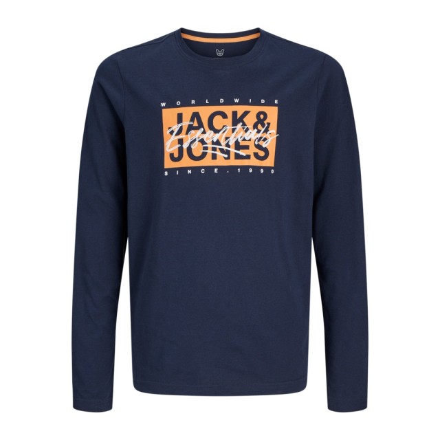 ΠΑΙΔΙΚΗ ΜΠΛΟΥΖΑ ΜΑΚΡΥΜΑΝΙΚΗ ESSENTIALS JACK AND JONES JUNIOR ΜΠΛΕ ΑΓΟΡΙ 12269884
