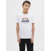 ΠΑΙΔΙΚΗ ΜΠΛΟΥΖΑ T-SHIRT PALMS JACK AND JONES JUNIOR ΑΣΠΡΟ ΑΓΟΡΙ 12269922