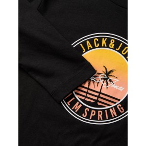 ΠΑΙΔΙΚΗ ΜΠΛΟΥΖΑ ΜΑΚΡΥΜΑΝΙΚΗ PALMS JACK AND JONES JUNIOR ΜΑΥΡΟ ΑΓΟΡΙ 12269924