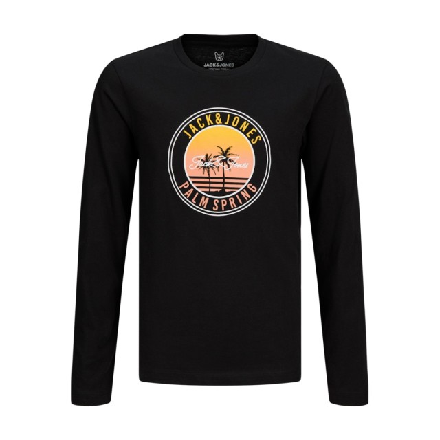 ΠΑΙΔΙΚΗ ΜΠΛΟΥΖΑ ΜΑΚΡΥΜΑΝΙΚΗ PALMS JACK AND JONES JUNIOR ΜΑΥΡΟ ΑΓΟΡΙ 12269924