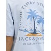 ΠΑΙΔΙΚΗ ΜΠΛΟΥΖΑ T-SHIRT PACIFIC JACK AND JONES JUNIOR ΓΑΛΑΖΙΟ ΑΓΟΡΙ 12270004