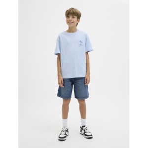 ΠΑΙΔΙΚΗ ΜΠΛΟΥΖΑ T-SHIRT PACIFIC JACK AND JONES JUNIOR ΓΑΛΑΖΙΟ ΑΓΟΡΙ 12270004