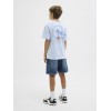 ΠΑΙΔΙΚΗ ΜΠΛΟΥΖΑ T-SHIRT PACIFIC JACK AND JONES JUNIOR ΓΑΛΑΖΙΟ ΑΓΟΡΙ 12270004