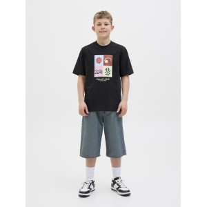ΠΑΙΔΙΚΗ ΜΠΛΟΥΖΑ T-SHIRT ORIGINAL STUDIOS JACK AND JONES JUNIOR ΜΑΥΡΟ ΑΓΟΡΙ 12278645