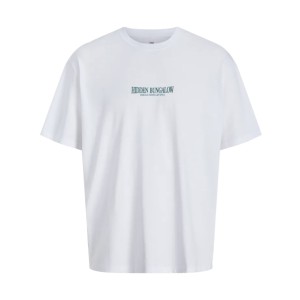 ΠΑΙΔΙΚΗ ΜΠΛΟΥΖΑ T-SHIRT HIDDEN BUNGALOW JACK AND JONES JUNIOR ΑΣΠΡΟ ΑΓΟΡΙ 12282397