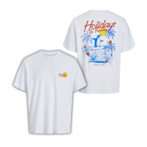 ΠΑΙΔΙΚΗ ΜΠΛΟΥΖΑ T-SHIRT PENGUIN JACK AND JONES JUNIOR ΑΣΠΡΟ ΑΓΟΡΙ 12282397