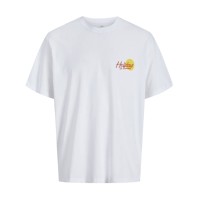 ΠΑΙΔΙΚΗ ΜΠΛΟΥΖΑ T-SHIRT PENGUIN JACK AND JONES JUNIOR ΑΣΠΡΟ ΑΓΟΡΙ 12282397
