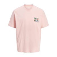 ΠΑΙΔΙΚΗ ΜΠΛΟΥΖΑ T-SHIRT BAHAMA JACK AND JONES JUNIOR ΡΟΖ ΑΓΟΡΙ 12282397