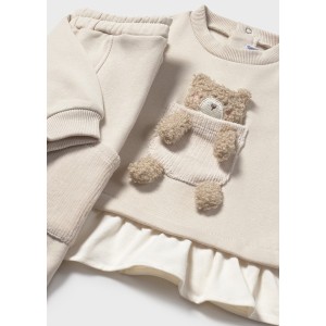 ΠΑΙΔΙΚΟ ΣΕΤ 2 ΤΜΧ ΦΟΥΤΕΡ ΚΑΙ ΦΟΡΜΑ FLEECE ΜΕ 3D ΑΡΚΟΥΔΑΚΙ MAYORAL ΜΠΕΖ ΚΟΡΙΤΣΙ 15-02843-052