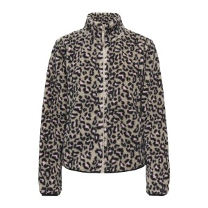 ΠΑΙΔΙΚΗ ΖΑΚΕΤΑ FLEECE LEOPARD KIDS ONLY ΚΑΦΕ ΡΟΖ ΚΟΡΙΤΣΙ 15383891