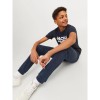 ΠΑΙΔΙΚΗ ΦΟΡΜΑ ΜΕ FLEECE ΜΕ ΛΑΣΤΙΧΟ LOGO JACK AND JONES JUNIOR ΜΠΛΕ ΑΓΟΡΙ 12257312