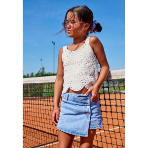 ΠΑΙΔΙΚΗ ΦΟΥΣΤΑ ΣΟΡΤΣ JEANS KIDS ONLY ΜΠΛΕ ΚΟΡΙΤΣΙ 15295800