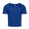 ΠΑΙΔΙΚΗ ΜΠΛΟΥΖΑ T-SHIRT RIB ΜΕ ΑΝΟΙΓΜΑ KIDS ONLY ΜΠΛΕ ΚΟΡΙΤΣΙ 15313690