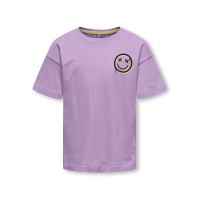 ΠΑΙΔΙΚΗ ΜΠΛΟΥΖΑ T-SHIRT EMOJI BACK PRINT KIDS ONLY ΛΙΛΑ ΚΟΡΙΤΣΙ 15340131