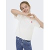ΠΑΙΔΙΚΗ ΜΠΛΟΥΖΑ T-SHIRT CROP HEART KIDS ONLY ΑΣΠΡΟ ΚΟΡΙΤΣΙ 15347634
