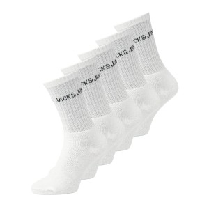 ΠΑΙΔΙΚΕΣ ΚΑΛΤΣΕΣ ΑΘΛΗΤΙΚΕΣ 5 ΖΕΥΓΗ JACK AND JONES JUNIOR ΑΣΠΡΟ UNISEX 12266889