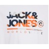 ΠΑΙΔΙΚΗ ΜΠΛΟΥΖΑ ΜΑΚΡΥΜΑΝΙΚΗ WORLWIDE LOGO JACK  JONES JUNIOR ΑΣΠΡΟ ΑΓΟΡΙ 12259498
