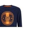 ΠΑΙΔΙΚΗ ΜΠΛΟΥΖΑ ΜΑΚΡΥΜΑΝΙΚΗ ΚΥΚΛΙΚΟ LOGO JACK  JONES JUNIOR ΜΠΛΕ ΑΓΟΡΙ 12259532