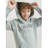ΠΑΙΔΙΚΟ ΦΟΥΤΕΡ ΜΕ ΚΟΥΚΟΥΛΑ ΚΑΙ ΤΣΕΠΕΣ COLLEGE LETTERS JACK AND JONES JUNIOR ΠΡΑΣΙΝΟ 12259564