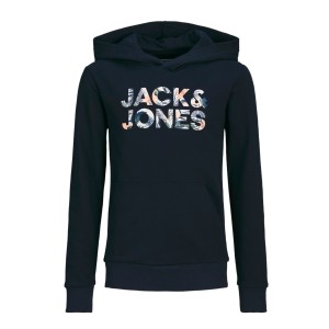 ΠΑΙΔΙΚΟ ΦΟΥΤΕΡ ΜΕ ΚΟΥΚΟΥΛΑ ΚΑΙ ΤΣΕΠΕΣ LEAVES LOGO JACK AND JONES JUNIOR ΜΠΛΕ ΑΓΟΡΙ 12268859
