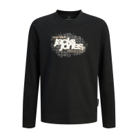 ΠΑΙΔΙΚΗ ΜΠΛΟΥΖΑ ΜΑΚΡΥΜΑΝΙΚΗ LOGO CORE JACK AND JONES JUNIOR ΜΑΥΡΟ ΑΓΟΡΙ 12285159